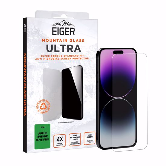 Picture of Eiger Eiger Mountain Glass Ultra Screen Protector for iPhone 16/15/15 Pro