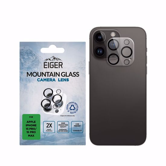 Picture of Eiger Eiger Mountain Glass LENS Protector for iPhone 15 Pro / 15 Pro Max