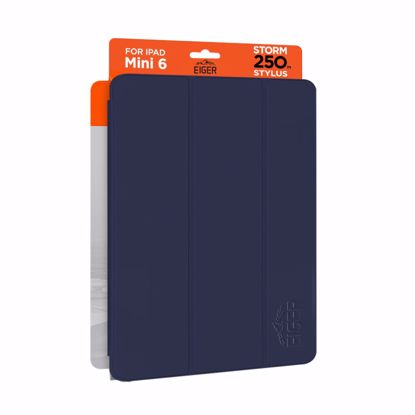 Picture of Eiger Eiger Storm 250m Stylus iPad Mini 7/ Mini 6 Navy Blue Retail Sleeve